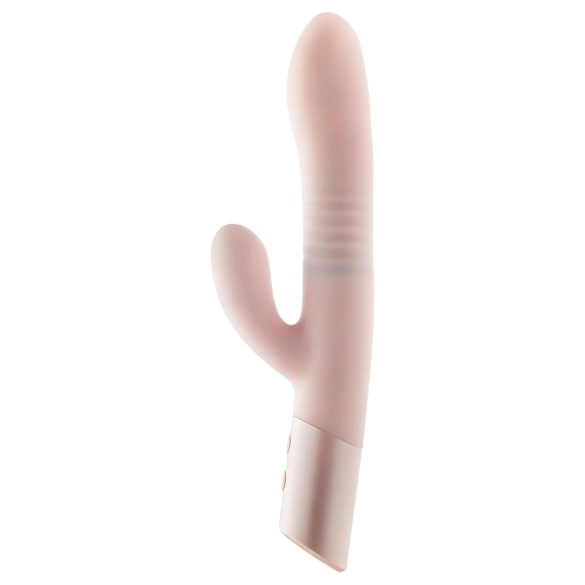 Blush Fraya - vibratore rabbit con stimolatore clitorideo - silicone rosa