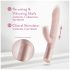 Blush Fraya - vibratore rabbit con stimolatore clitorideo - silicone rosa
