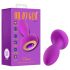 Oh My Gem - plug anale vibrante con gioiello - silicone viola