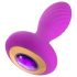 Oh My Gem - plug anale vibrante con gioiello - silicone viola