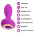 Oh My Gem - plug anale vibrante con gioiello - silicone viola