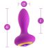 Oh My Gem - plug anale vibrante con gioiello - silicone viola