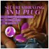 Oh My Gem - plug anale vibrante con gioiello - silicone viola