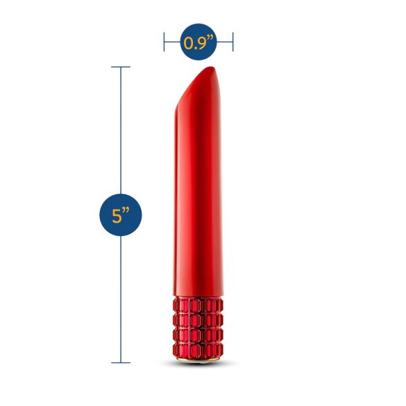 Oh My Gem - vibratore rossetto ricaricabile (rosso)