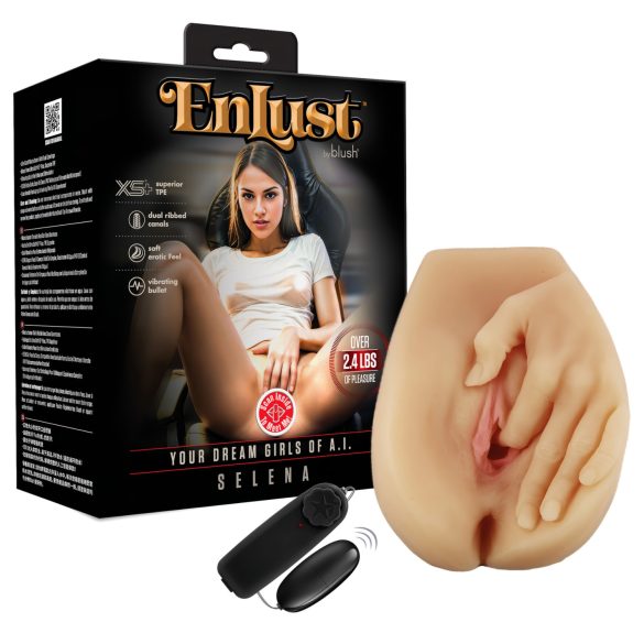 Enlust Selena - vagina artificiale vibrante con immagini AI (naturale)