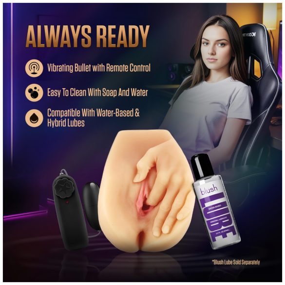 Enlust Selena - vagina artificiale vibrante con immagini AI (naturale)