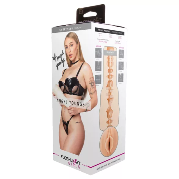 Fleshlight Angel Youngs - masturbatore realistico vagina - colore naturale