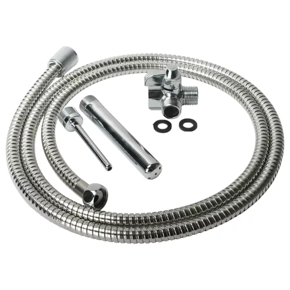 Shower Enema - doccia intima anale - alluminio - argento