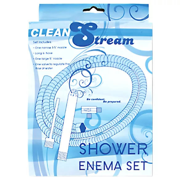 Shower Enema - doccia intima anale - alluminio - argento