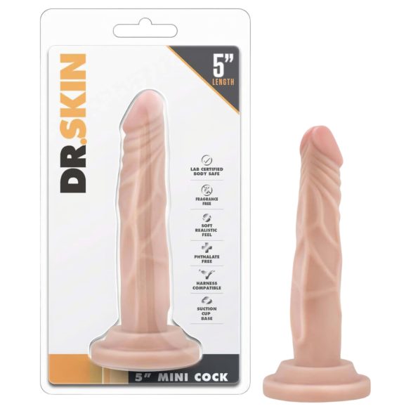 Dr. Skin 5 - dildo realistico con ventosa - colore naturale 14,5 cm