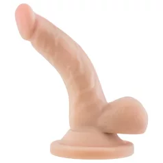   Dr. Skin 4 - dildo realistico con testicoli e ventosa - pelle naturale 12cm