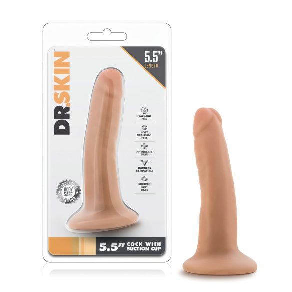 Dr. Skin - dildo realistico con ventosa - colore naturale 14 cm
