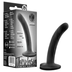 Temptasia Twist Small - dildo nero tortuoso con ventosa