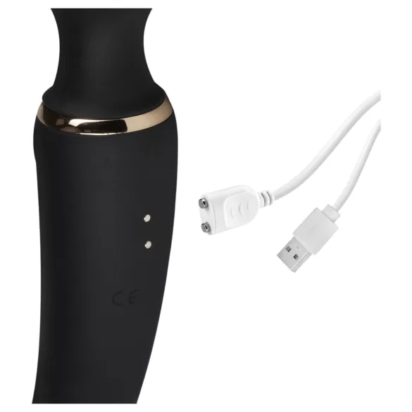 Blush Lush - wand e vibratore punto G 2 in 1 (nero)
