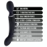Blush Lush - wand e vibratore punto G 2 in 1 (nero)