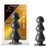 Blush Jet - dildo realistico con base a ventosa e perline - nero