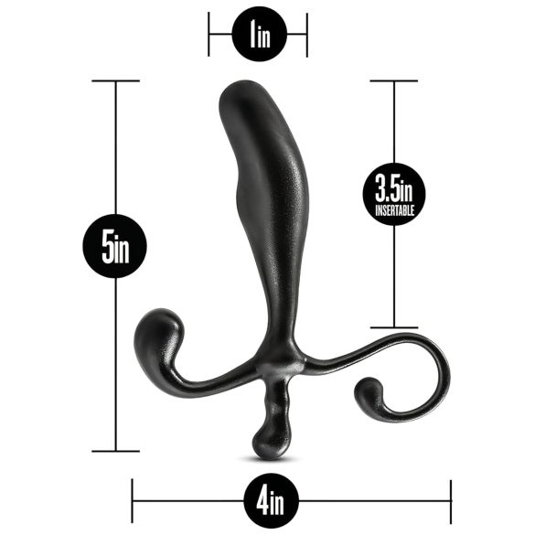 Anal Adventures - dildo prostatico anale - silicone nero