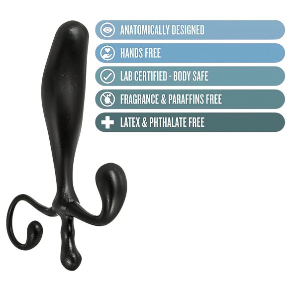 Anal Adventures - dildo prostatico anale - silicone nero