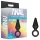 Anal Adventures Platinum S - plug anale (nero) - piccolo