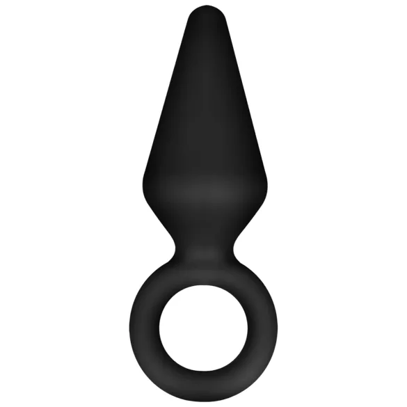 Anal Adventures Platinum S - plug anale (nero) - piccolo