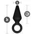 Anal Adventures Platinum S - plug anale (nero) - piccolo