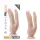 Dr. Skin 8 - doppio dildo con ventosa - realistico color carne