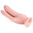 Dr. Skin 8 - Doppio dildo ventosa (naturale)
