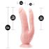 Dr. Skin 8 - Doppio dildo ventosa (naturale)