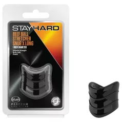 Stay Hard - anello fallico - silicone nero