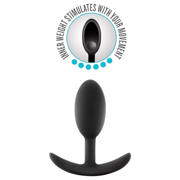 Anal Adventures Platinum M - plug anale - nero - misura media