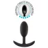 Anal Adventures Platinum M - plug anale - nero - misura media