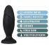 Anal Adventures Platinum Rocket - plug anale grande - nero