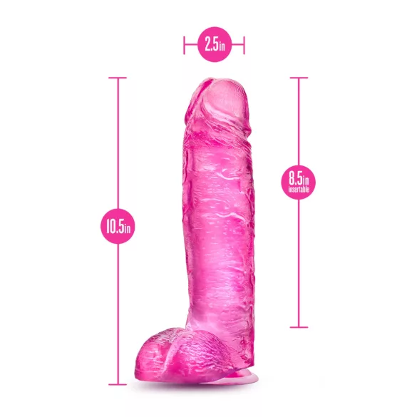 Blush B Yours Plus - dildo realistico (rosa)