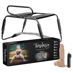 Temptasia - sedia del sesso con vibratore - nero/naturale
