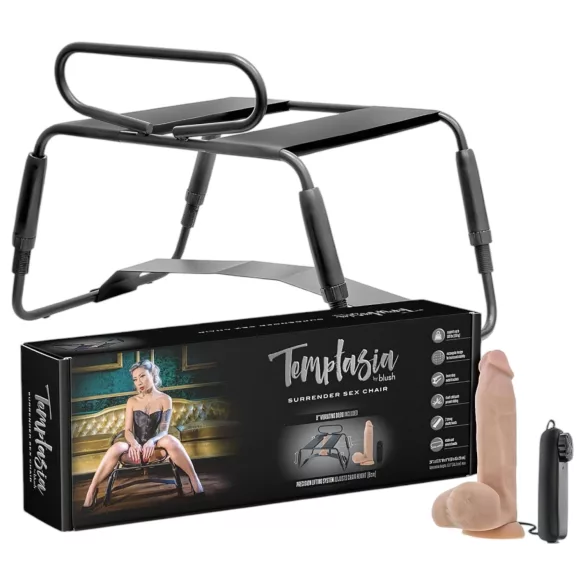 Temptasia - sedia del sesso con vibratore - nero/naturale