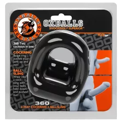 OXBALLS - anello fallico e scrotale - nero