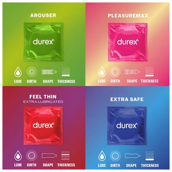 Durex Surprise Me - preservativi assortiti - confezione da 40 pezzi