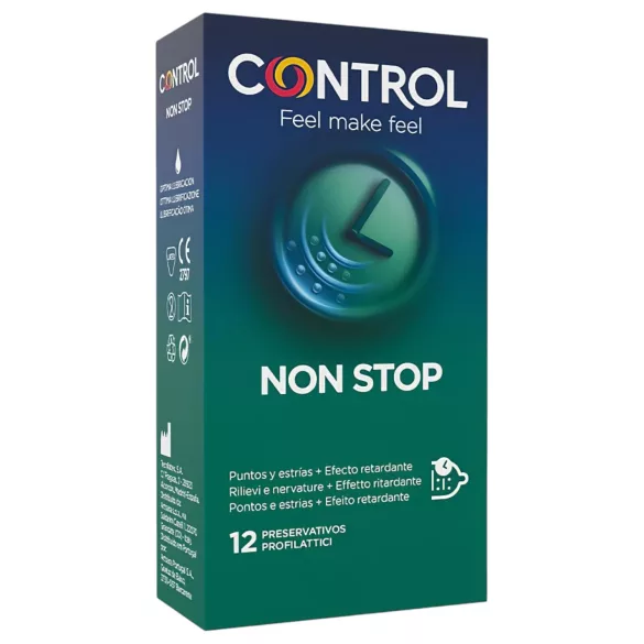 Control - preservativi ritardanti con rilievi - 12 pezzi