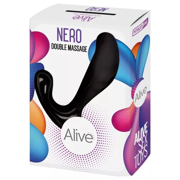 Alive Nero - vibratore prostatico ricaricabile (nero) - 7 cm