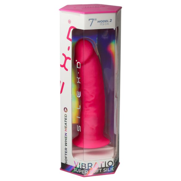 Silexd - vibratore con ventosa e telecomando - silicone rosa