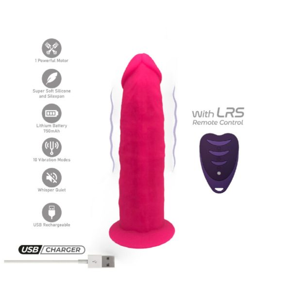 Silexd - vibratore con ventosa e telecomando - silicone rosa