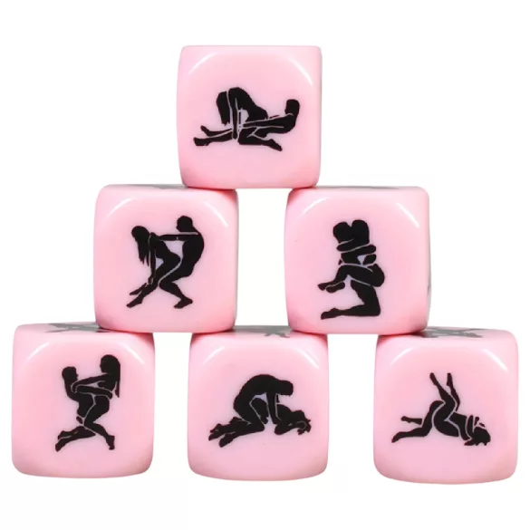 Secret Play - Dado delle posizioni del Kamasutra (rosa)