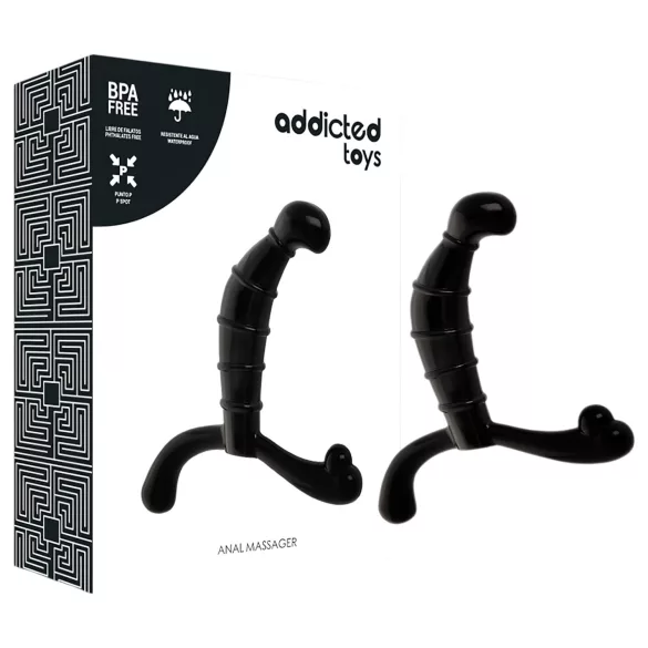 Addicted Toys - massaggiatore prostatico e perineale (nero) - 11,3 cm