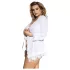 Subblime Queen Plus - set kimono in pizzo - bianco (XL-2XL)