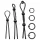 Addicted Toys - set anelli fallici in silicone - 7 pezzi - nero