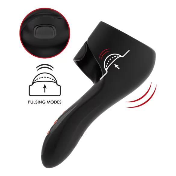 JamyJob - vibratore glande pulsante - nero
