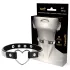 Coquette - choker con strass e ciondolo a cuore - nero