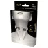 Coquette - choker con strass e ciondolo a cuore - nero