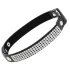 Coquette - choker con strass e ciondolo a cuore - nero