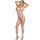 Subblime 951740 - tuta a rete piccante con fiocco - (bianco) - S-L